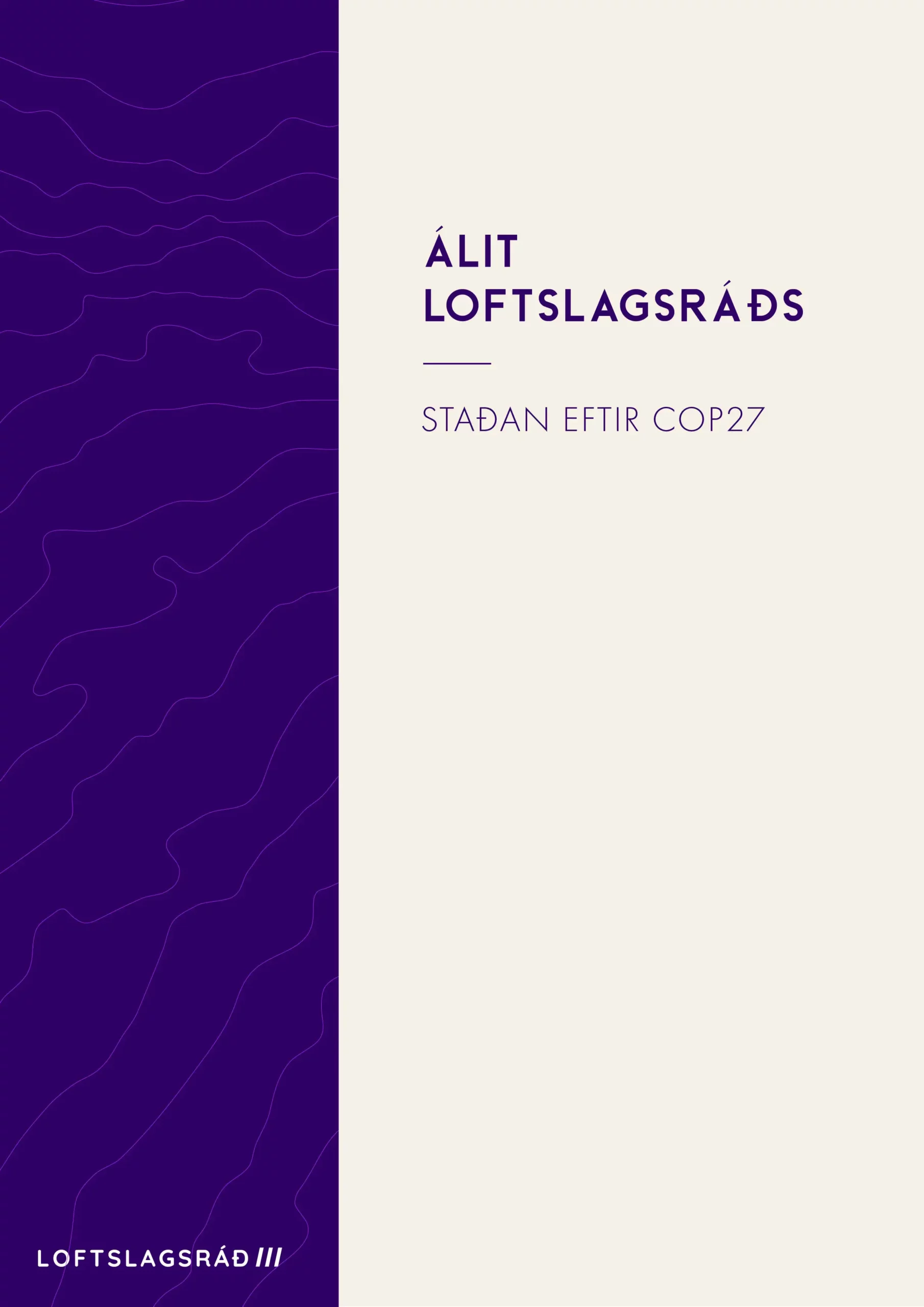 8. Staðan eftir cop27